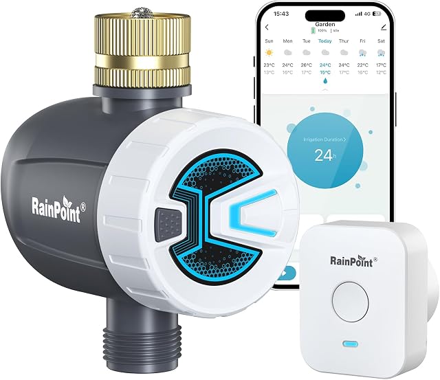 WiFi Water Timer Sprinkler Smart Automatic Irrigation Brass Inlet
