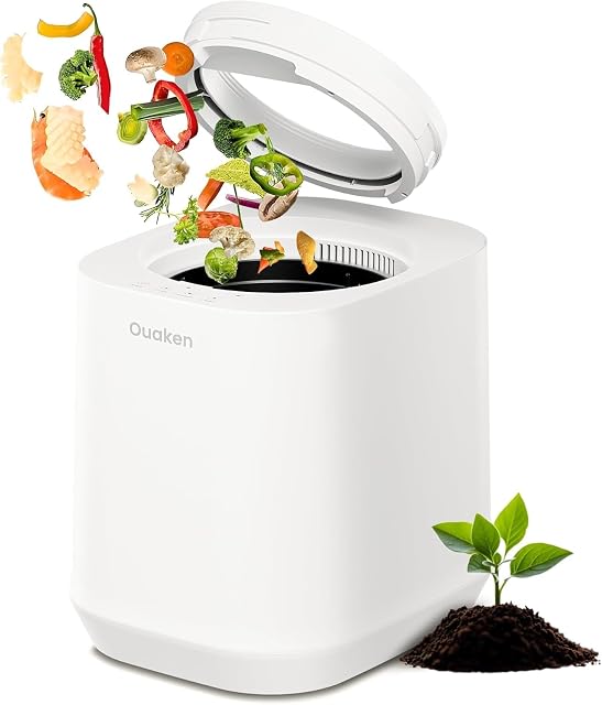4L Electric Composter for Kitchen Smart Countertop Auto-Cleaning