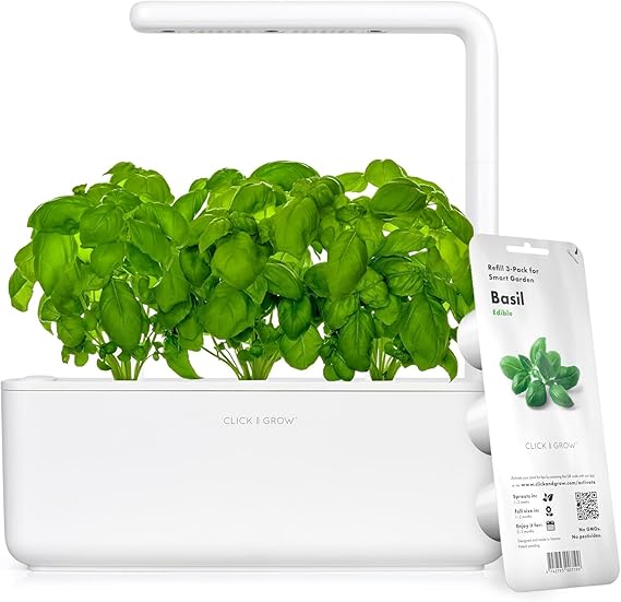 Click & Grow Indoor Herb Garden Kit with Grow Light Smart Garden