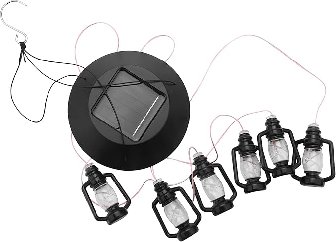Wuden Solar Color-Changing Spiral Spinner Wind Chime