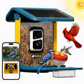 Nafnti 2K Bird Feeder Camera Solar AI Identification