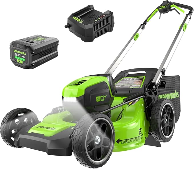 Greenworks 80V 21 inch Self-Propelled Brushless Mower