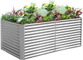 Land Guard 8x4x3 ft Rectangular Galvanized Raised Bed
