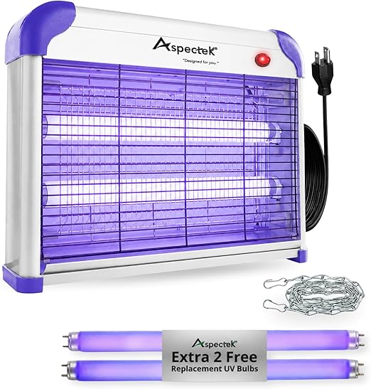 Aspectek 20W Heavy Duty Bug Zapper Indoor/Covered Outdoor