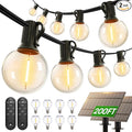 addlon 200ft Solar String Lights Outdoor Waterproof