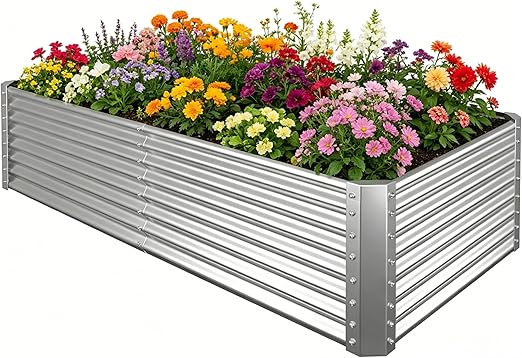 Tegarbed Tall 6x3x2 ft Galvanized Raised Bed