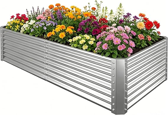 Tegarbed Tall 6x3x2 ft Galvanized Raised Bed