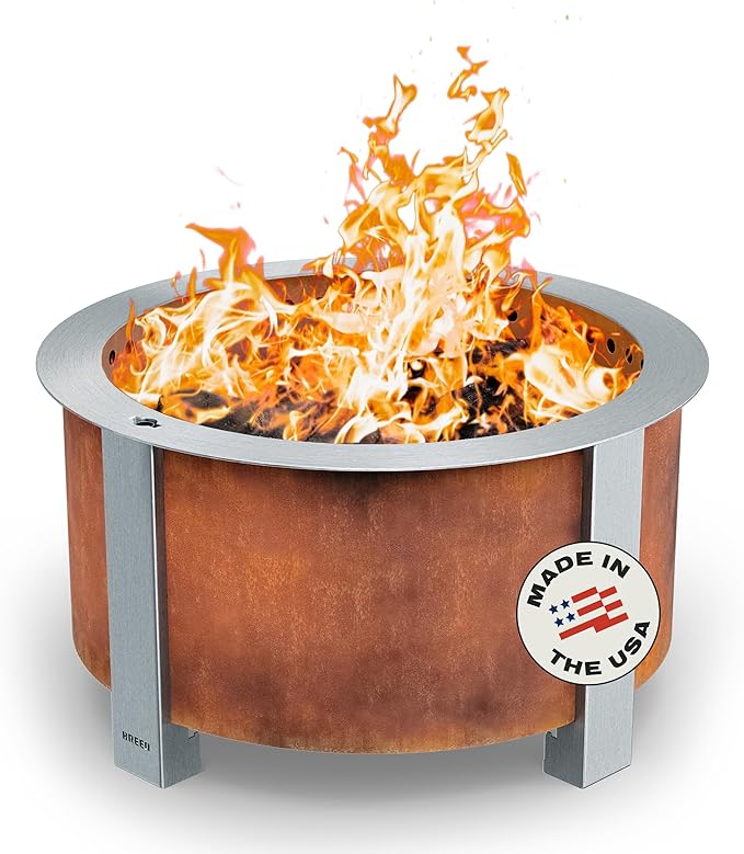 Breeo X Series 24 — Corten Steel Smokeless 27.5 inch
