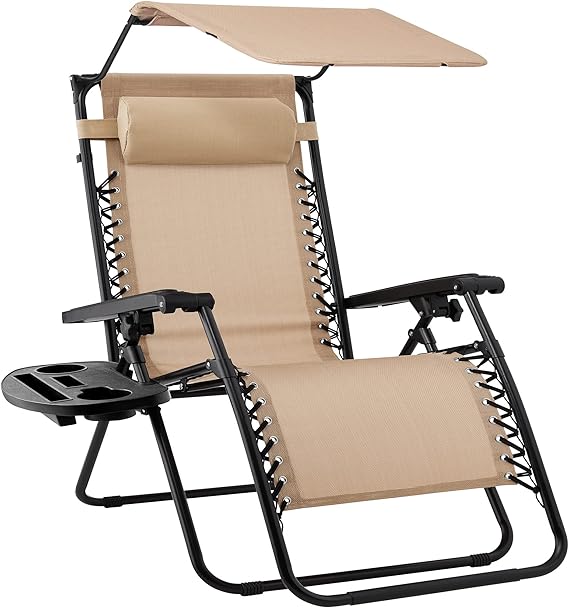 Best Choice Folding Zero Gravity Recliner w/ Canopy