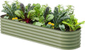 Vego Garden 17" Tall 9-in-1 Metal Raised Bed 8x2 ft