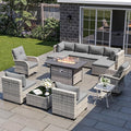 Sweecci 13-Piece Patio Furniture Set with Swivel